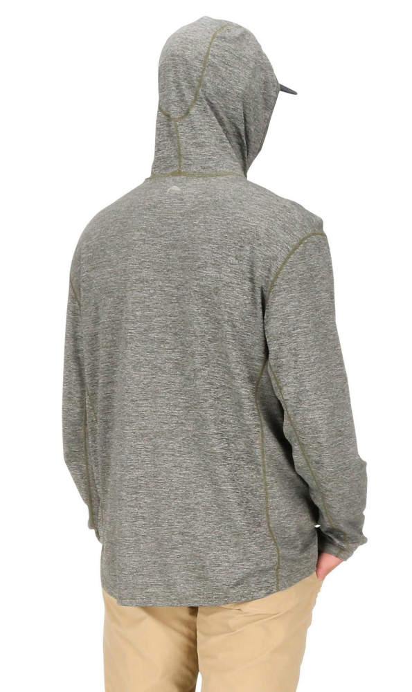 Simms BugStopper Hoody Foliage Model Back Simms BugStopper Hoody Foliage Model Back